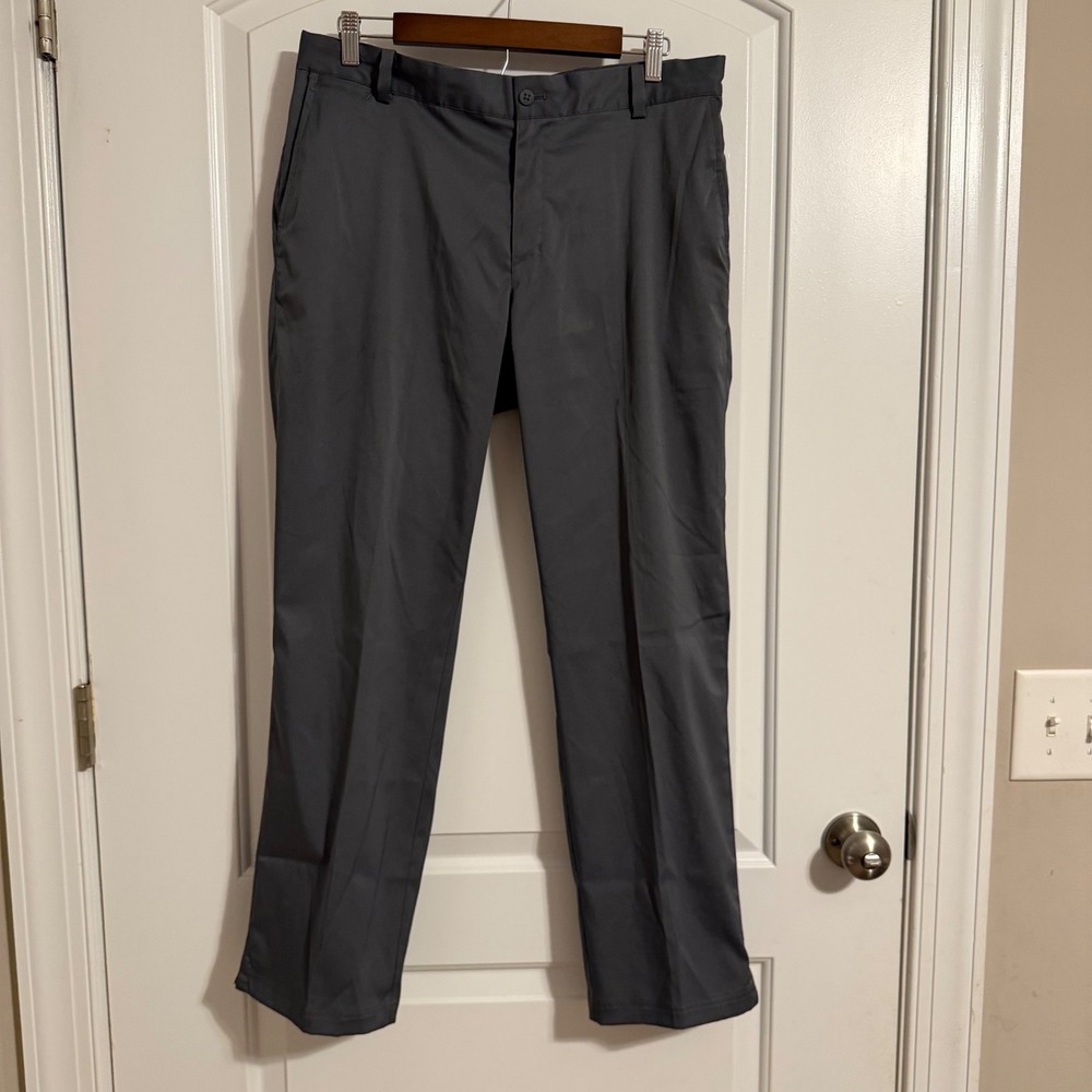 Nike Golf Tour Performance Dri-FIT Pants Mens 34x30 Gray 639779-021 Flat Front